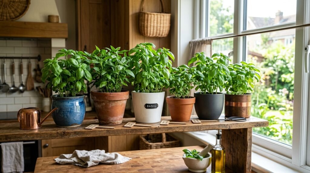grow basil indoors