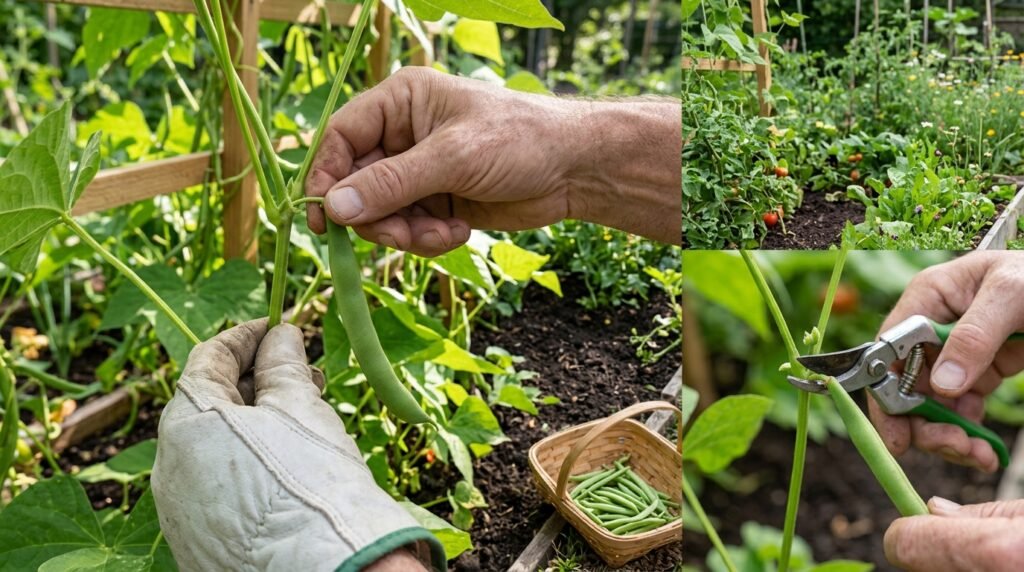grow green beans in a raised bed