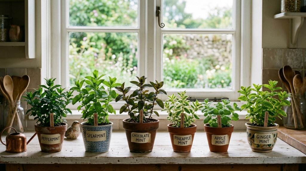 grow mint in containers