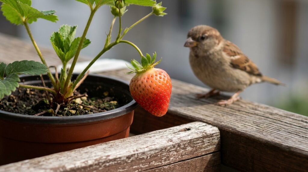 grow strawberries in pots