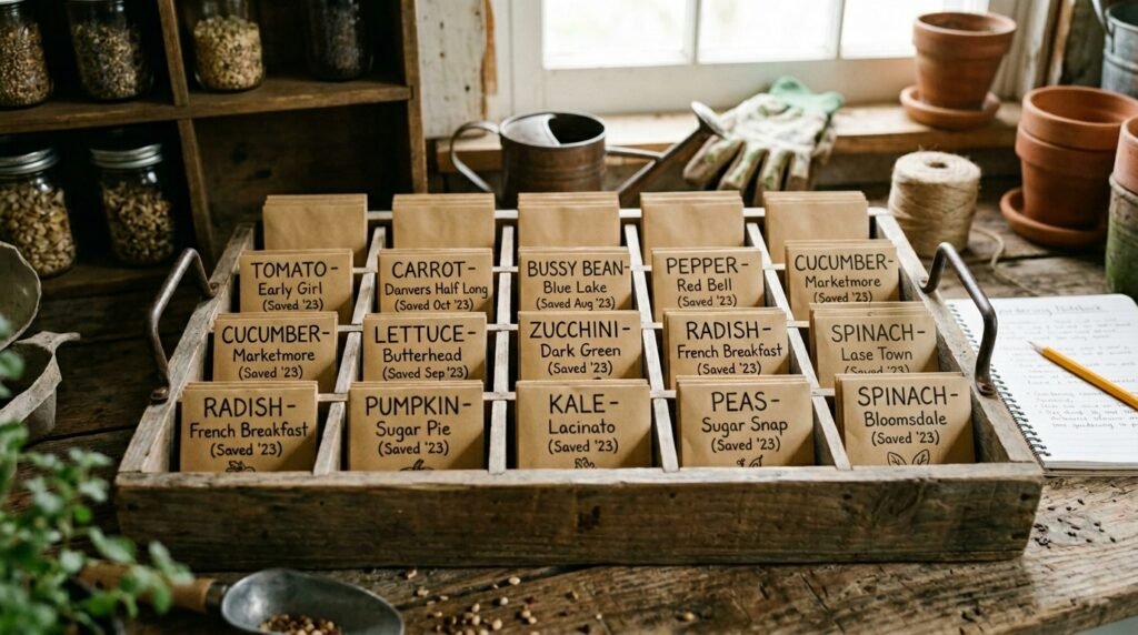 save vegetable seeds