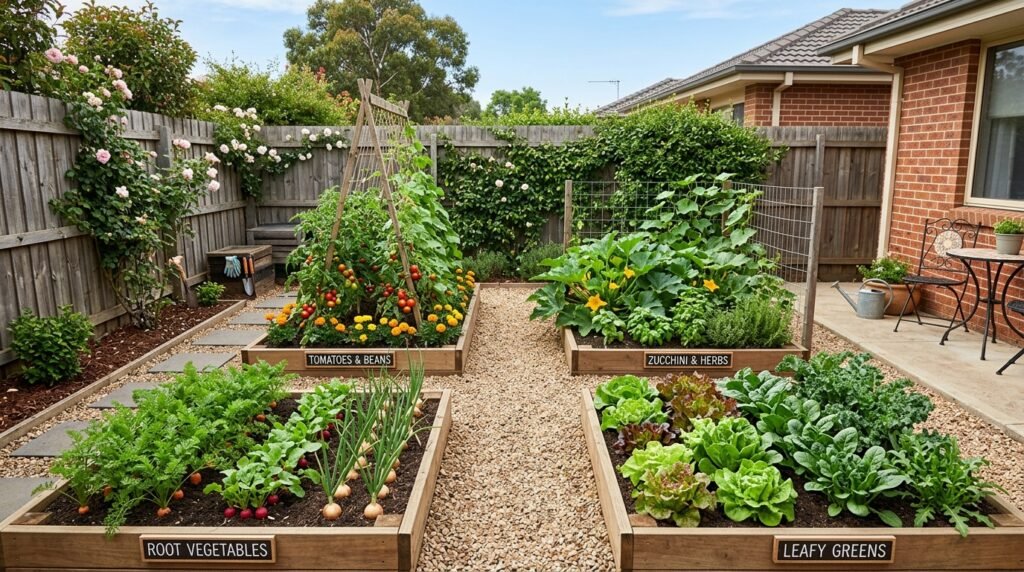 small vegetable garden layout