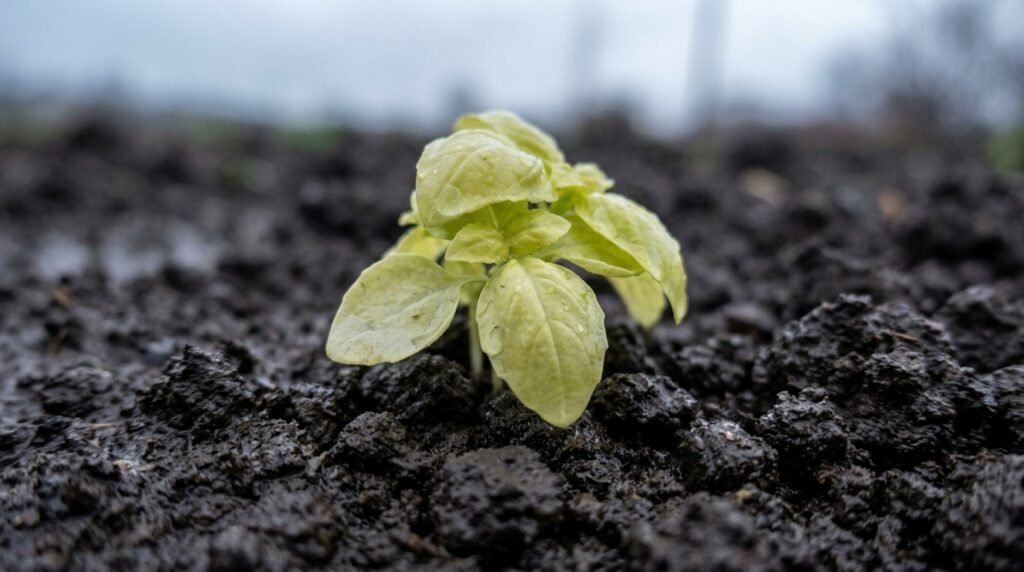 yellow leaves on vegetable plants